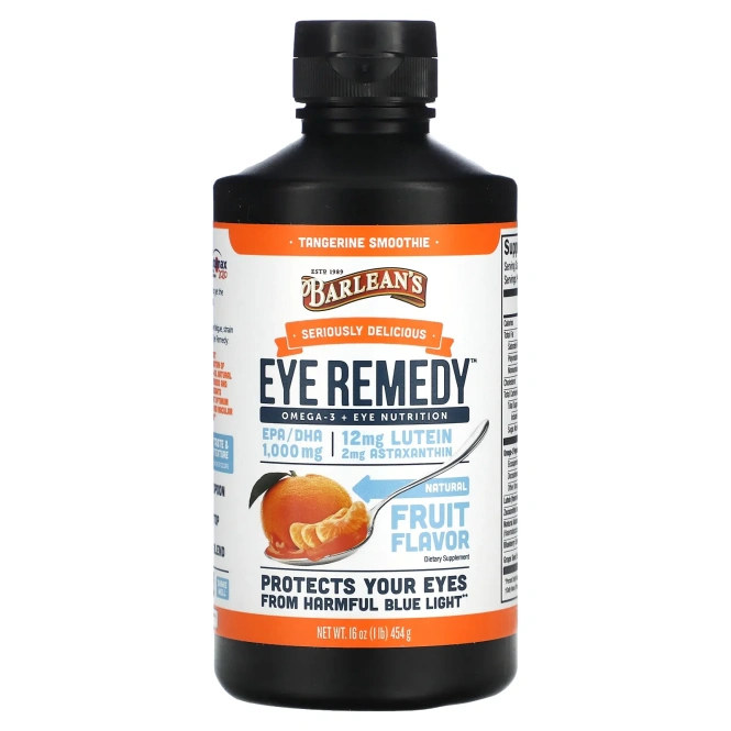 Barlean's, Eye Remedy, cо вкусом смузи из танжерина, 454 г