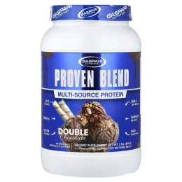 Gaspari Nutrition, Proven Blend, смесь протеинов из разных источников, со вкусом двойного шоколада, 896 г (2 фунта)