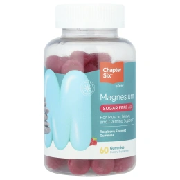 Chapter Six, Жевательные мармеладки с магнием, без сахара, малина, 60 жевательных таблеток