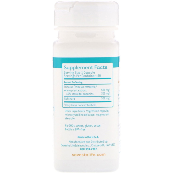 Savesta, Якорцы, омоложение и жизненная сила для мужского организма, 60 вегетарианских капсул