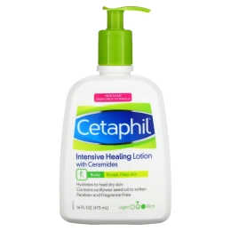 Cetaphil, Интенсивный лечебный лосьон с керамидами, средний, без отдушек, 473 мл (16 жидк. Унций)