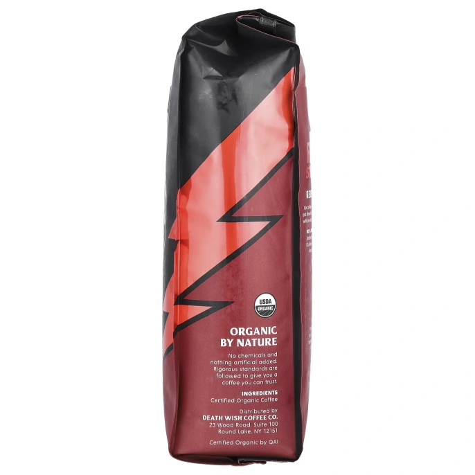 Death Wish Coffee, Молотый, темная обжарка, 454 г (16 унций)