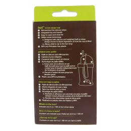 Zoli, Bot, кружка-непроливайка с соломинкой, оранжевая, 6 унций