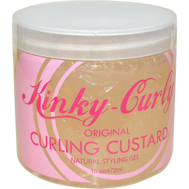 Kinky-Curly, Original Curling Custard, натуральный гель для укладки волос, 16 унций (472 мл)