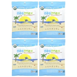SeaSnax, Organic Roasted Seaweed Wrapz ™, оливковое масло и морская соль, 20 больших листов, 60 г (2,16 унции)