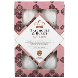 Nubian Heritage, Patchouli & Buriti, Bath Bombs, 6 Bath Bombs, 1.6 oz (45 g) Each