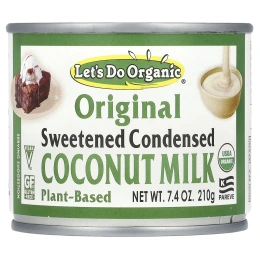 Let's Do Organic, Let's Do Organic®, сгущённое кокосовое молоко с сахаром, оригинальное, 210 г (7,4 унции)