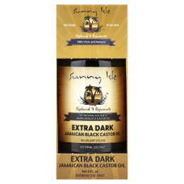 Sunny Isle, экстратёмное ямайское чёрное касторовое масло, 118,2 мл (4 жидк. унции)