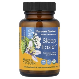 Herb Pharm, Sleep Easier™, 60 вегетарианских капсул