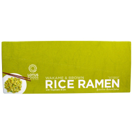 Lotus Foods, Рамэн из вакамэ и коричневого риса, с овощном бульоном, 10 пакетов, по 2,8 унции (80 г) каждый