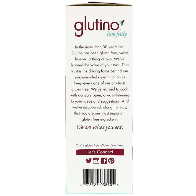 Glutino, Крекеры без глютена, Оригинальные, 4,4 унц. (125 г)