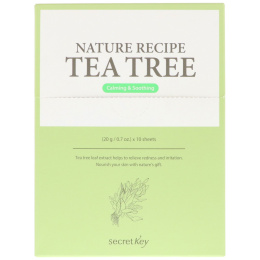Secret Key, Nature Recipe Mask Pack, Tea Tree, 10 Masks, 0.7 oz (20 g) Each