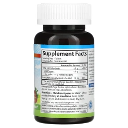 Carlson Labs, Детские жевательные таблетки с железом, натуральный клубничный ароматизатор, 15 мг, 60 таблеток