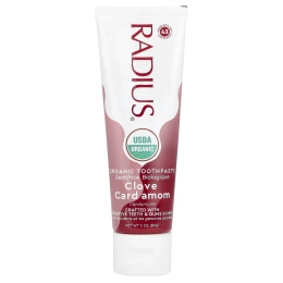 RADIUS, Органическая зубная паста-гель, гвоздика и кардамон, 3 унц. (85 г)