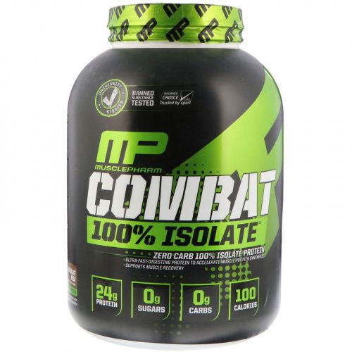 MusclePharm, Combat 100% Isolate, Chocolate Milk, 5 lb (2268 g)