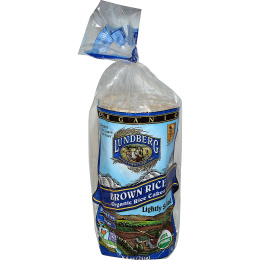 Lundberg, Хлебцы из коричневого и органического риса, слабосоленые, 241 г