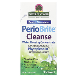 Nature's Answer, PerioBrite Cleanse, концентрат для полоскания рта, мята, 120 мл (4 жидкие унции)