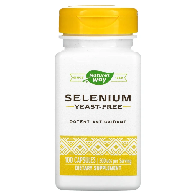 Nature's Way Selenium (Селен) 200 мкг, 100 капсул