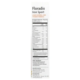Floradix, Floradix Iron Sport, железо для физической активности, 250 мл (8,5 жидк. унции)