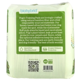 Pogi's Pet Supplies, Earth Friendly Training Pads, очень большие, 40 шт.