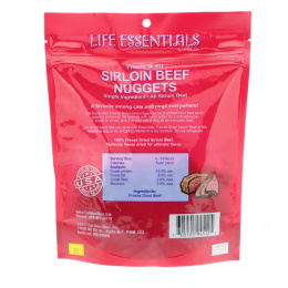 Cat-Man-Doo, Life Essentials, Сублимированные наггетсы из говяжьей вырезки, для кошек и собак, 6 унций (170 г)