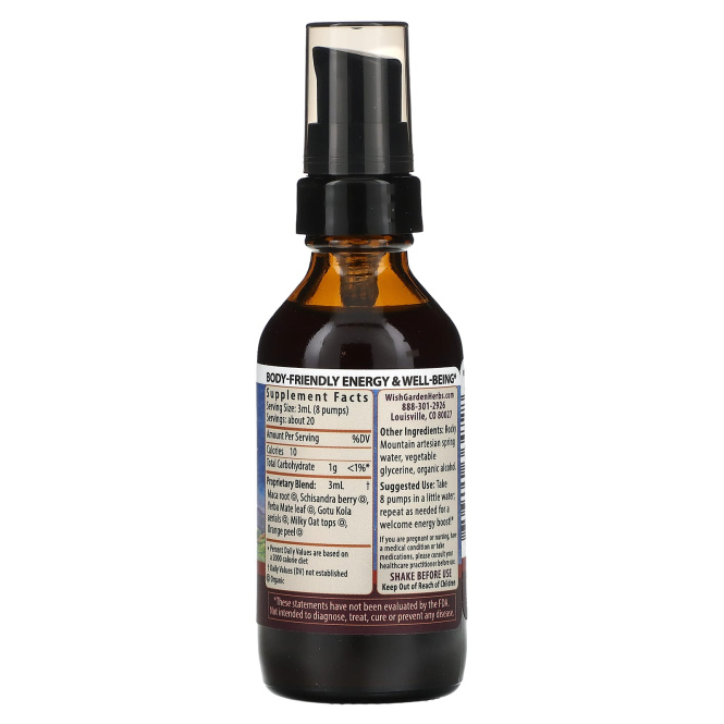 WishGarden Herbs, Rise & Energize, 59 мл (2 жидк. унции)