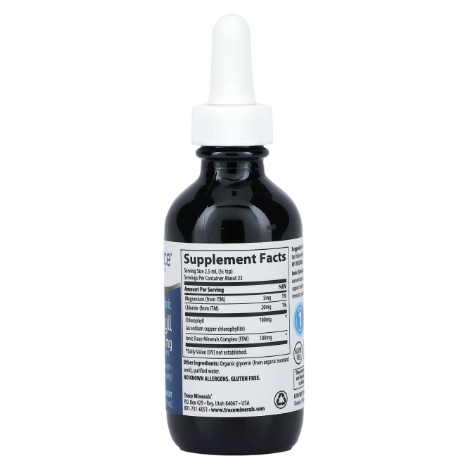 Trace Minerals ®, ионный хлорофилл, 100 мг, 59 мл (2 жидк. унции)