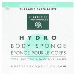 Earth Therapeutics, Гидрогубка для тела, белая, 1 губка