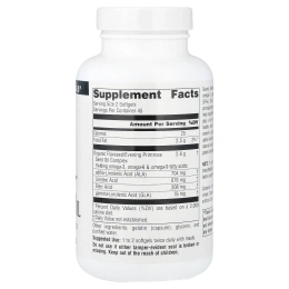 Source Naturals, масло семян льна и первоцвета, 90 капсул