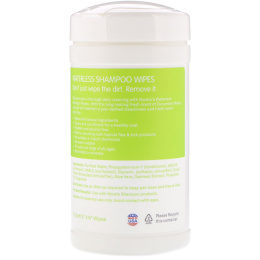 Nootie, Waterless Shampoo Wipes, Cucumber Melon, 70 Wipes