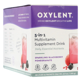 Vitalah, Oxylent, Multivitamin Supplement Drink, Sparkling Blackberry Pomegranate, 30 Packets, 0.23 oz (6.4 g) Each