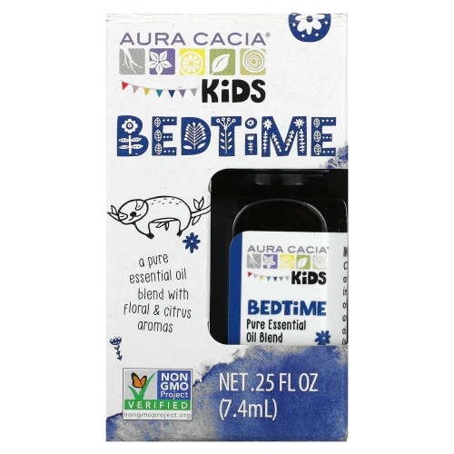 Aura Cacia, Kids, смесь чистых эфирных масел, перед сном, 7,4 мл (0,25 жидк. Унции)