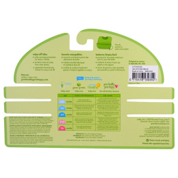 i play Inc., Green Sprouts, Wipe-Off Bib, 9-18 Months, Green Fox Set, 3 Pack