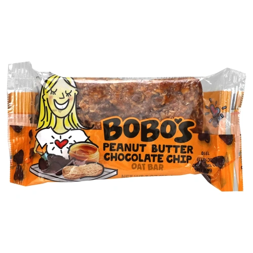 Bobo's Oat Bars, Арахисовая паста с шоколадной крошкой, 12 батончиков по 85 г (3 унции)