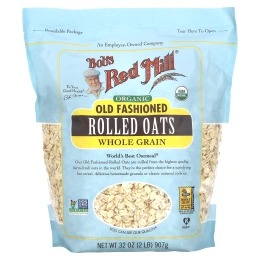 Bob's Red Mill, Органические традиционные овсяные хлопья, цельнозерновые, 907 г (32 унции)