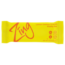 Zing Bars, Vitality Bar, Lemon Cashew Crunch, 12 Bars, 1.76 oz (50 g) Each