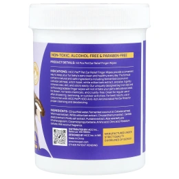 HICC Pet, салфетки для снятия ушей, для собак и кошек, кокос, 50 шт.