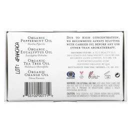 Cliganic, на 100% чистые и натуральные эфирные масла, набор для ароматерапии, 4 флакона