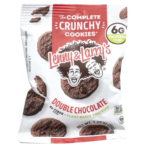 Lenny and Larry's, Хрустящее печенье с двойным шоколадом 12 упаковок