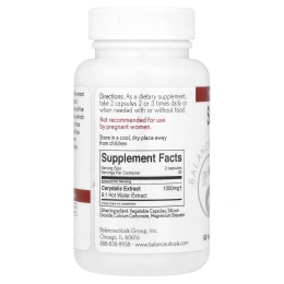 Balanceuticals, Супер хохлатка, 500 мг, 60 растительных капсул