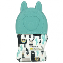 Itzy Ritzy, Itzy Mitt, пищевой силиконовый прорезыватель для зубов, от 3 месяцев, от ламы, 1 прорезыватель для зубов