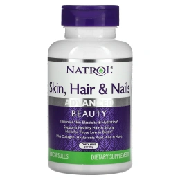 Витамины для Кожи, Волос и Ногтей Natrol, 60 капсул