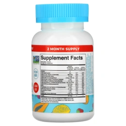 MaryRuth Organics, Детские мультивитаминные жевательные мармеладки, клубника, папайя и супер-пунш, 60 жевательных таблеток