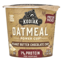 Kodiak Cakes, Oatmeal Power Cup®, арахисовая паста и шоколадная крошка, 60 г (2,12 унции)