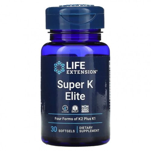 Life Extension, Super K Elite, 30 мягких таблеток