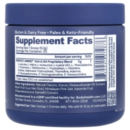 BodyHealth, Perfect Amino ™, ваниль, 186 г (6,6 унции)
