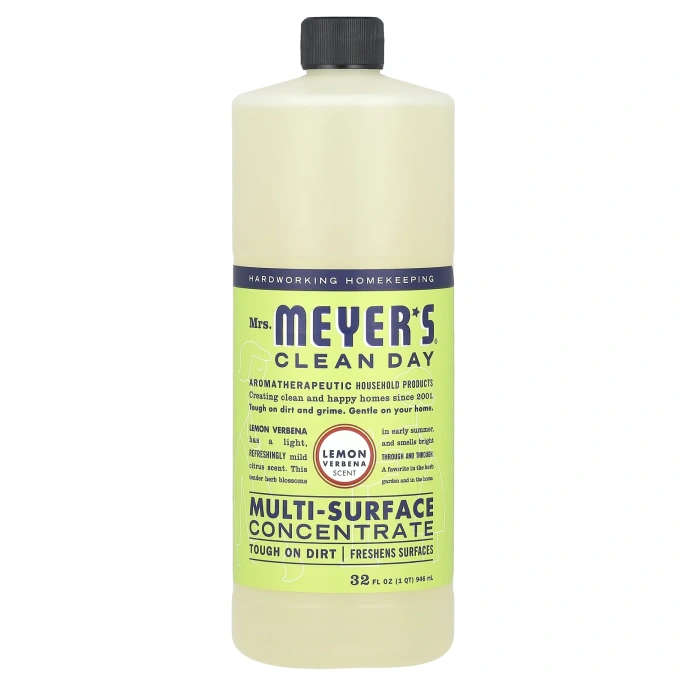 Mrs. Meyers Clean Day, универсальное концентрированное чистящее средство, с ароматом лимонной вербены, 946 мл (32 жидк. унции)