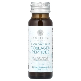 Solumeve, Ageless Beauty, жидкий морской коллаген, со вкусом манго и яблока, 10 флаконов по 50 мл (1,69 жидк. унции)