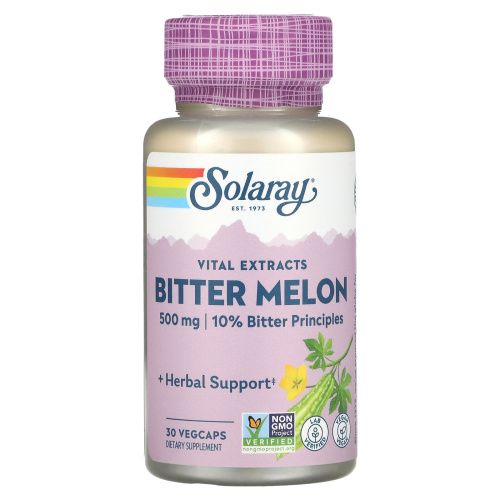 Solaray, Bitter Melon Fruit  Extract, 500 mg, 30 VegCaps