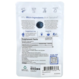 Micro Ingredients, органическая голубая спирулина, 30 г (1,05 унции)